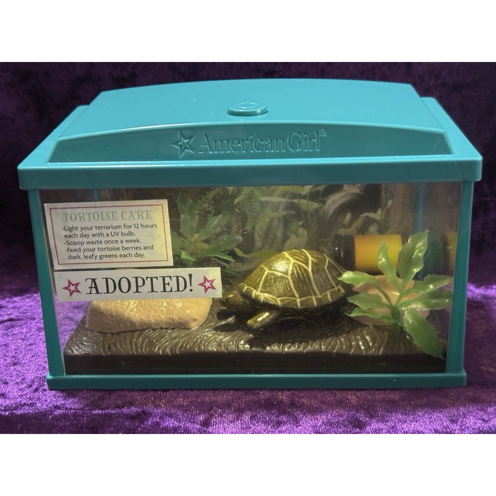 American Girl Doll Turtle Tank Aquarium Light Up Terrarium Doll Pet Boutique Toy